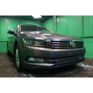 Защита радиатора Volkswagen Passat B8 Alltrack 2.0 2016-2019 black низ