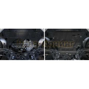 Защита картера + КПП Сталь AutoMax для Skoda Octavia, V - 1.4; 1.8; 1.6 2017-2020/Skoda Octavia, V - 1.4; 1.8; 1.6; кроме Webasto 2013-2017