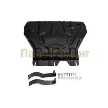 Защита картера + КПП Сталь AutoMax для Skoda Octavia, V - 1.4; 1.8; 1.6 2017-2020/Skoda Octavia, V - 1.4; 1.8; 1.6; кроме Webasto 2013-2017