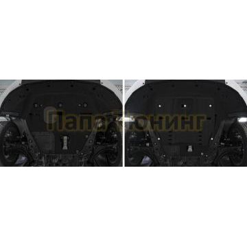 Защита картера + КПП Сталь AutoMax для Hyundai Sonata, V - 2.0; 2.5; 2020-/Kia K5, V - 2.0; 2.5; 2020-
