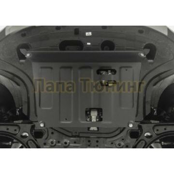 Защита картера + КПП Сталь AutoMax для Kia Seltos, V - 2.0; полный привод/1.6 (123 л.с.) передний привод 2020-/Kia Soul, V - 1.6; 1.6t; 2.0 2019-