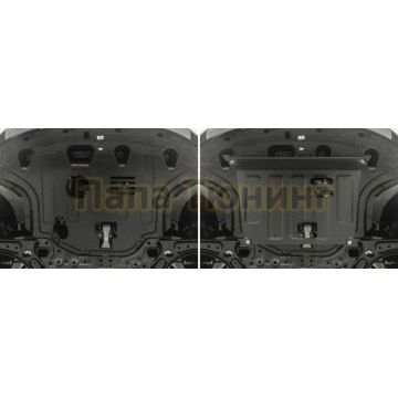 Защита картера + КПП Сталь AutoMax для Kia Seltos, V - 2.0; полный привод/1.6 (123 л.с.) передний привод 2020-/Kia Soul, V - 1.6; 1.6t; 2.0 2019-