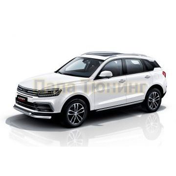 Защита переднего бампера d57+d57 Zotye Coupa 2018- Защита переднего бампера d57+d57 Zotye Coupa 2018-