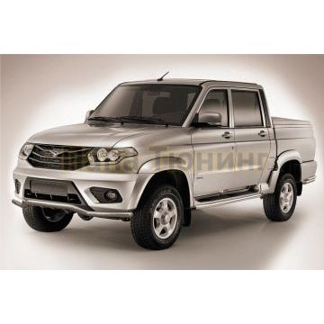 Защита переднего бампера d57 "волна" UAZ PICKUP 2014-