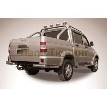 Уголки d76+d42 двойные UAZ PICKUP 2014-