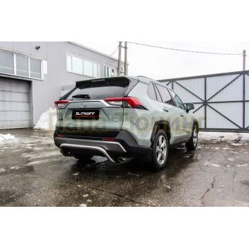Защита заднего бампера D57 "cкоба" Toyota RAV-4 2018-