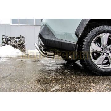 Защита заднего бампера D57 "cкоба" Toyota RAV-4 2018-