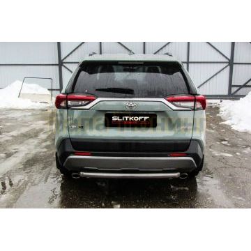 Защита заднего бампера D57 Toyota RAV-4 2018-