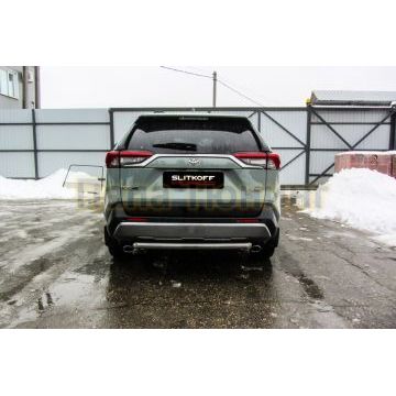 Защита заднего бампера D57 Toyota RAV-4 2018-