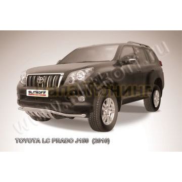 Защита переднего бампера d57 "волна" с листовой защитой картера Toyota Land Cruiser Prado 2009-2013 Защита переднего бампера d57 "волна" с листовой защитой картера Toyota Land Cruiser Prado 2009-2013