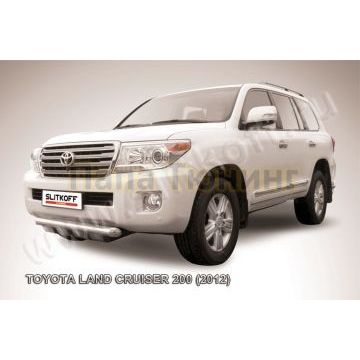 Защита переднего бампера d76 с профильной защитой картера короткая Toyota LAND CRUISER 200 2012-2015 Защита переднего бампера d76 с профильной защитой картера короткая Toyota LAND CRUISER 200 2012-2015