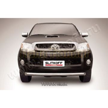 Защита переднего бампера d76 радиусная Toyota HILUX рестайлинг 2011-2015 Защита переднего бампера d76 радиусная Toyota HILUX рестайлинг 2011-2015