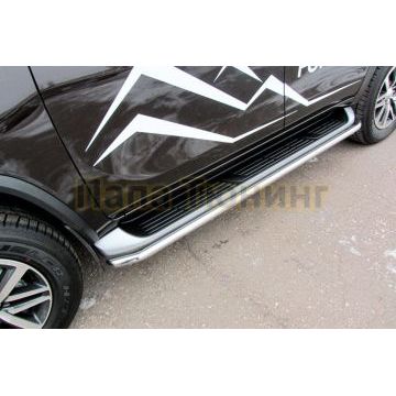 Защита штатного порога d42 Toyota FORTUNER II ПОКОЛЕНИЕ 2015- Защита штатного порога d42 Toyota FORTUNER II ПОКОЛЕНИЕ 2015-