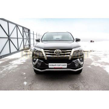 Защита переднего бампера d57 "волна" Toyota FORTUNER II ПОКОЛЕНИЕ 2015- Защита переднего бампера d57 "волна" Toyota FORTUNER II ПОКОЛЕНИЕ 2015-