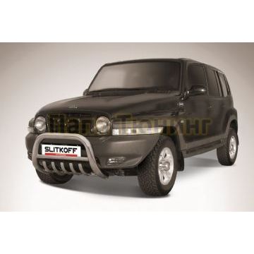 Кенгурятник d76 низкий с защитой картера ТагАз TAGER 5 doors 2008-2012