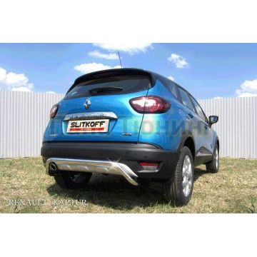 Защита заднего бампера d42 "скоба" Renault KAPTUR 4WD 2012-2020 Защита заднего бампера d42 "скоба" Renault KAPTUR 4WD 2012-2020