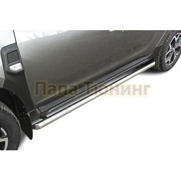 Защита порогов d57 труб Renault Duster 2021-