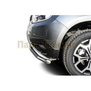 Защита переднего d57 бампера "волна Renault Duster 2021-