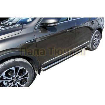 Защита порогов D42 труба Renault ARKANA 2019- Защита порогов D42 труба Renault ARKANA 2019-