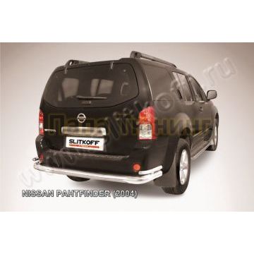 Защита заднего бампера d76+d42 двойная Nissan PATHFINDER 2004-2010 Защита заднего бампера d76+d42 двойная Nissan PATHFINDER 2004-2010