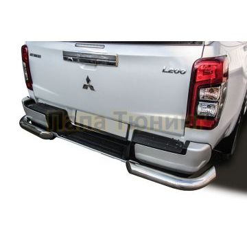Уголки d76, с бампером Mitsubishi L-200 2018-