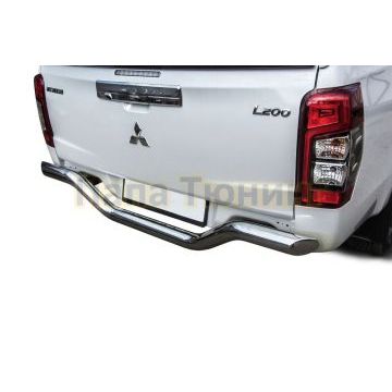Защита заднего бампера d76 "волна", без бампера Mitsubishi L-200 2018-