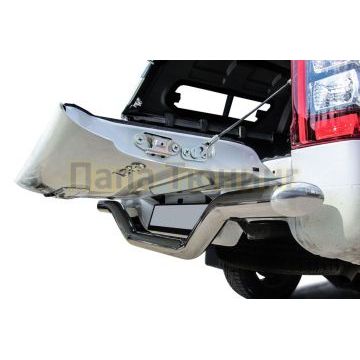 Защита заднего бампера d76 "волна", без бампера Mitsubishi L-200 2018-