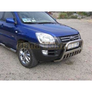 Кенгурятник d57 низкий c защитой картера Kia SPORTAGE NEW 2008-2010 Кенгурятник d57 низкий c защитой картера Kia SPORTAGE NEW 2008-2010
