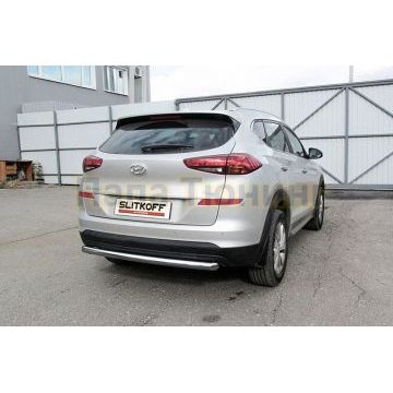Защита заднего бампера d57 длинная Hyundai TUCSON 2018-2021 Защита заднего бампера d57 длинная Hyundai TUCSON 2018-2021