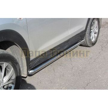 Защита порогов d57 труба Hyundai TUCSON 2018-2021 Защита порогов d57 труба Hyundai TUCSON 2018-2021