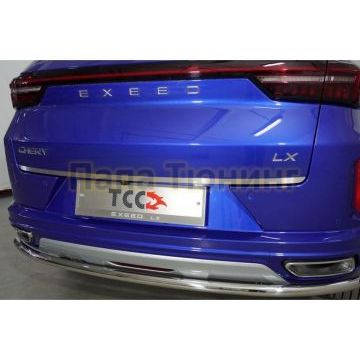 Накладка на заднюю дверь (лист шлифованный) ТСС для Exeed LX 1.5L Turbo 2WD 2022-