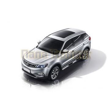 Защита порогов d76 с проступями Geely Atlas 2016-2024