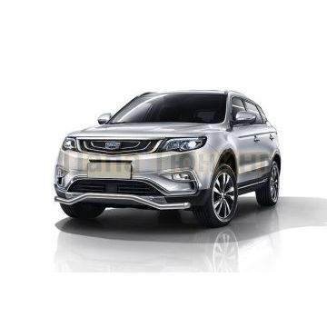 Защита переднего бампера d57 "Волна" Geely Atlas 2016-2024