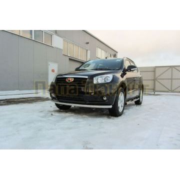 Защита переднего бампера d57 радиусная Geely Emgrand X7 2016-2019