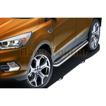 Защита порогов d57 с листом Ford KUGA 2016-2019 Защита порогов d57 с листом Ford KUGA 2016-2019