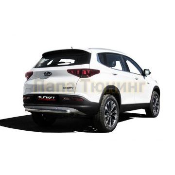 Защита заднего бампера d57 Chery TIGGO 7 2016-