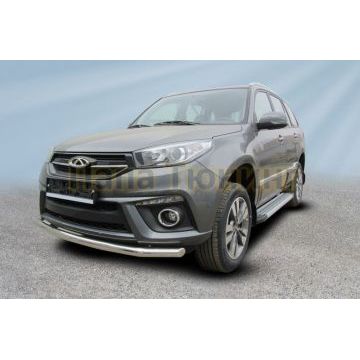 Защита переднего бампера d57 Chery TIGGO 3 2014-2020