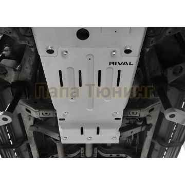 Защита КПП + РК Алюминий RIVAL Toyota Tacoma, V - 3.5 2015-