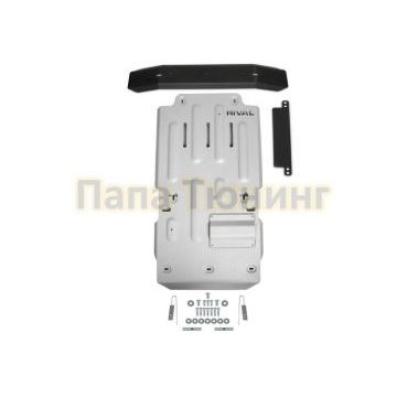 Защита КПП + РК Алюминий RIVAL Toyota 4Runner, V - 4.0 2013-