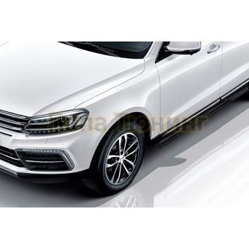 Защита порогов d76 с проступями черная Zotye Coupa 2018- Защита порогов d76 с проступями черная Zotye Coupa 2018-