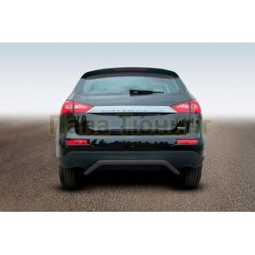 Защита заднего бампера d57 "скоба" черная Zotye T600 2013- Защита заднего бампера d57 "скоба" черная Zotye T600 2013-