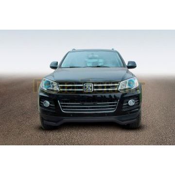 Защита переднего бампера d57 "волна" черная Zotye T600 2013- Защита переднего бампера d57 "волна" черная Zotye T600 2013-