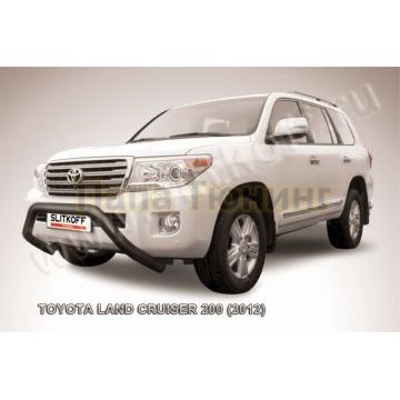 Кенгурятник d76 низкий широкий "мини" черные Toyota LAND CRUISER 200 2012-2015 Кенгурятник d76 низкий широкий "мини" черные Toyota LAND CRUISER 200 2012-2015