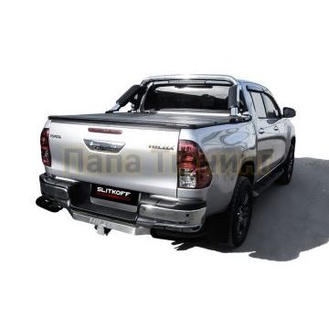Уголки d76 черные Toyota HILUX 2020-