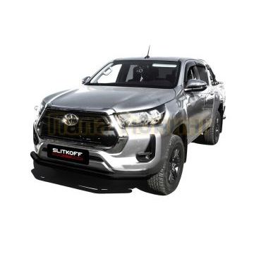 Защита переднего бампера d76 черная Toyota HILUX 2020- Защита переднего бампера d76 черная Toyota HILUX 2020-