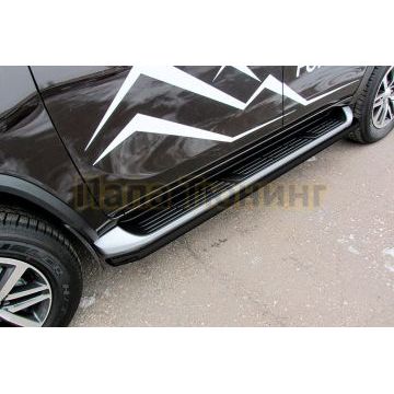 Защита штатного порога d42 черная Toyota FORTUNER II ПОКОЛЕНИЕ 2015- Защита штатного порога d42 черная Toyota FORTUNER II ПОКОЛЕНИЕ 2015-