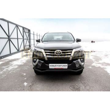 Защита переднего бампера d57 "волна" черная Toyota FORTUNER II ПОКОЛЕНИЕ 2015- Защита переднего бампера d57 "волна" черная Toyota FORTUNER II ПОКОЛЕНИЕ 2015-