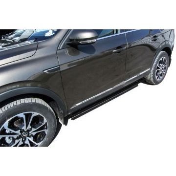 Защита порогов d42 труба черная Renault ARKANA 2019- Защита порогов d42 труба черная Renault ARKANA 2019-