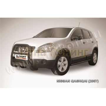 Кенгурятник d57 высокий черные Nissan QASHQAI 2006-2010 Кенгурятник d57 высокий черные Nissan QASHQAI 2006-2010