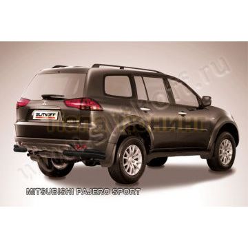 Уголки d57+d42 двойные черные Mitsubishi PAJERO SPORT 2004-2008 Уголки d57+d42 двойные черные Mitsubishi PAJERO SPORT 2004-2008